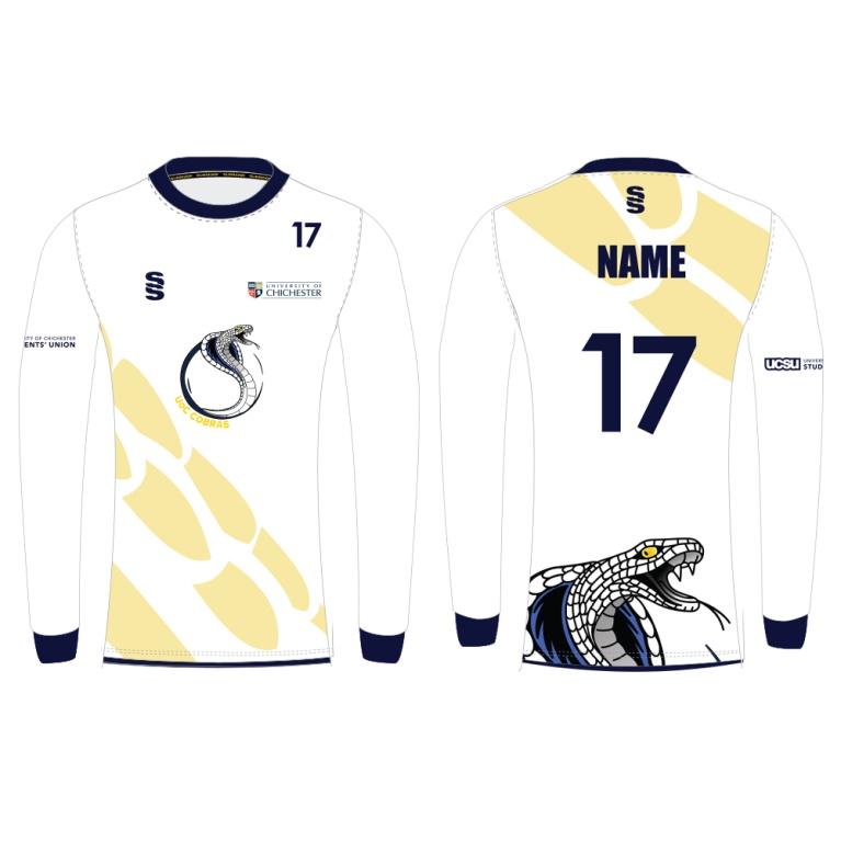 University of Chichester - Long Sleeved Ultimate Frisbee Shirt (White) - Women's