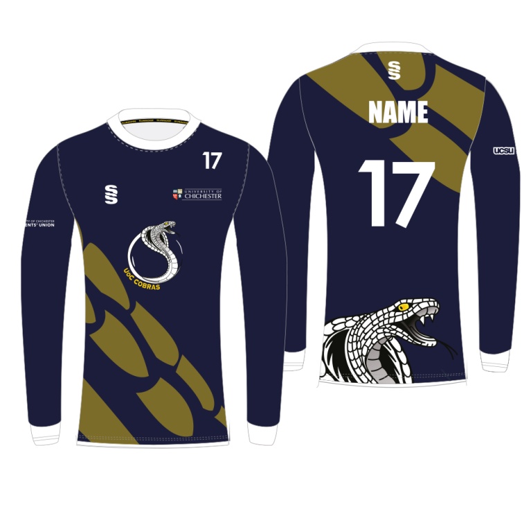 University of Chichester - Long Sleeved Ultimate Frisbee Shirt (Navy) - Women's