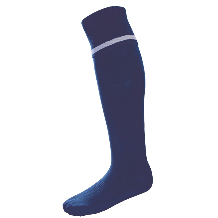 University of Chichester - Single Band Sock : Navy /White