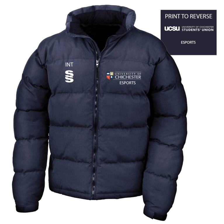 University of Chichester - Esports - Mens Puffa Jacket